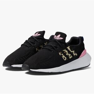 WOMEN'S ADIDAS ORIGINALS SWIFT RUN CASUAL SHOES CORE BLACK PINK